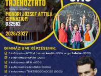 Nyílt napok a Monori József Attila Gimnáziumban – beiskolázási tájékoztató 2026/2027
