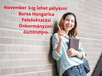 Elérhető a Bursa Hungarica Felsőoktatási Önkormányzati Ösztöndíjpályázat