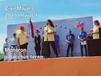 Civil Majális Monoron a Bachus téren