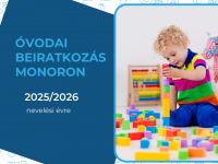 Óvodai beiratkozás Monoron 2025/2026 nevelési évre